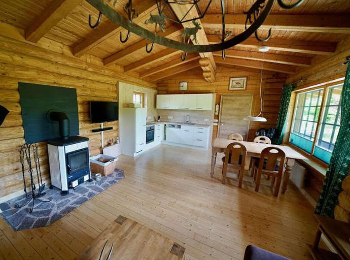 Private kitchen, Blockhaus Fleesensee, Mecklenburgische Seenplatte