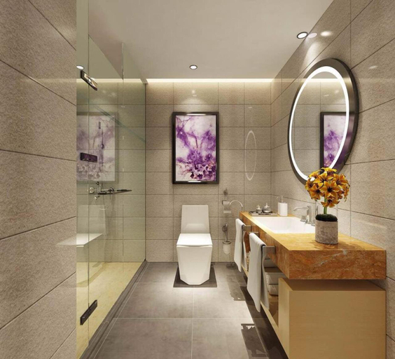 Bathroom 4, Lavande Hotel Neijiang Wanda North High-Speed Railway Station, Neijiang