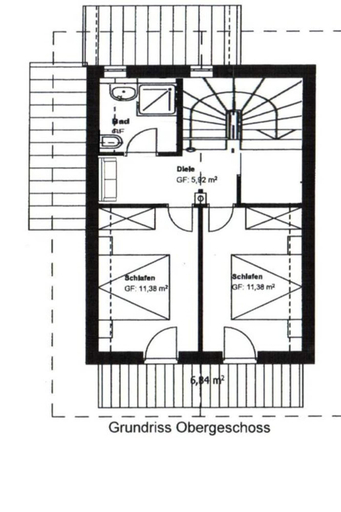 Floor plan 3, Cosy Apartment Near Ski-lift, Rosenheim