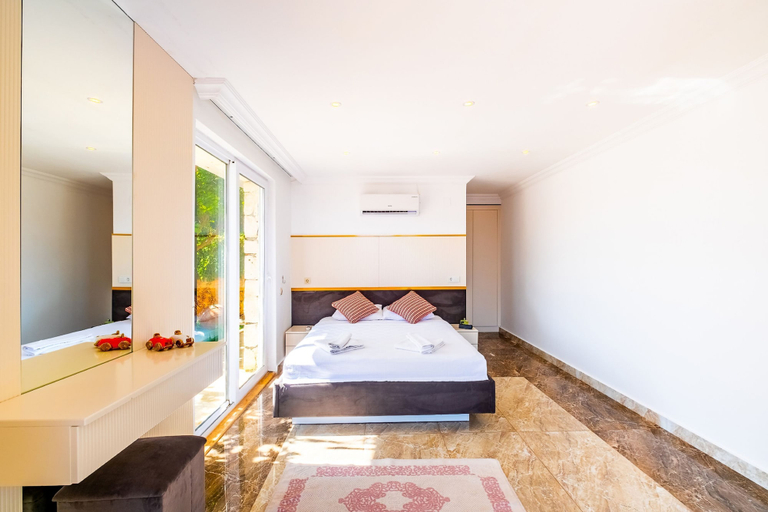 Bedroom 5, Lux Villa With Inf Pool Jacuzzi - All Rooms w AC, Kaş