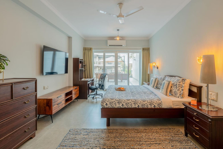 Bedroom 5, Irene Altezza by Hireavilla -2br w Pool in Pilerne, North Goa