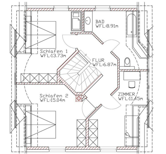 Floor plan 4, "baltic Sea Breeze" Modern Retreat, Vorpommern-Rügen