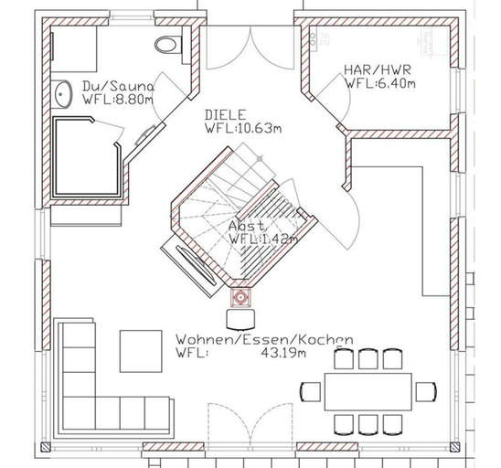 Floor plan 5, "baltic Sea Breeze" Modern Retreat, Vorpommern-Rügen