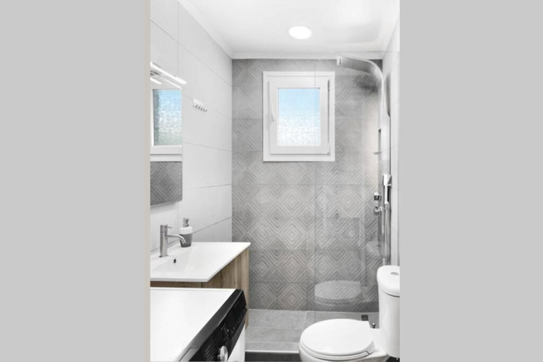 Bathroom, Endless sea view house, Central Macedonia