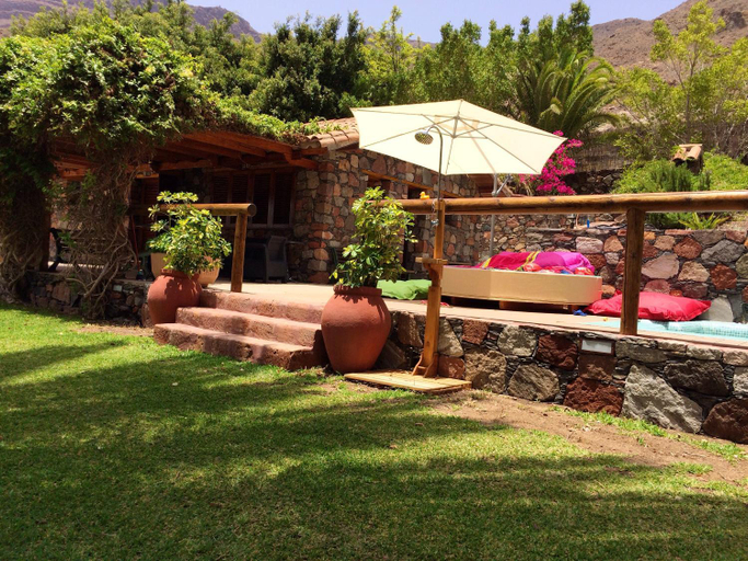 Garden 4, Cozy villa in San Bartolome, 130 m², pool, Las Palmas