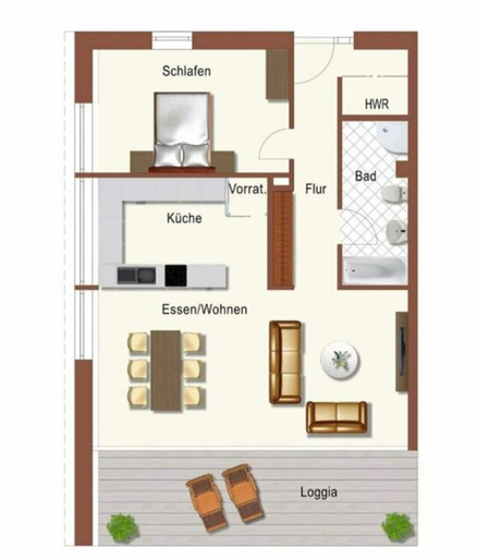 Floor plan, Mosel Sky Lounge With Loggia & Panoramic View, Trier-Saarburg