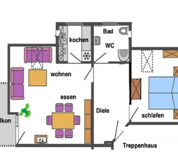 Floor plan, Holiday Apartment Villa Sonja, Vorpommern-Rügen