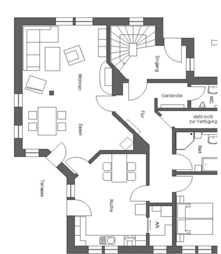 Floor plan 5, Lovely Apartment in Reken, Borken