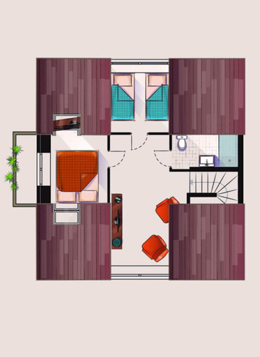 Floor plan 3, Reethuus Nord Modern Retreat, Aurich
