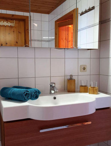 Bathroom, Finnish log House With Sauna and Fireplace, Schleswig-Flensburg