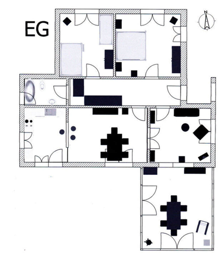 Floor plan 3, Holiday Home Hooge Warf, Leer