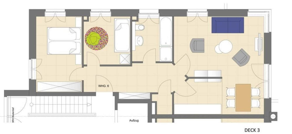 Floor plan, Deck 3 Modern Retreat, Ostholstein