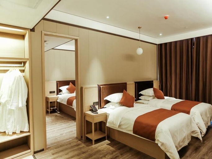 Bedroom 2, Gya Hotel Linyi Lanshan District Hailian International Plaza, Linyi