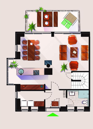 Floor plan 4, Reethuus Nord Modern Retreat, Aurich