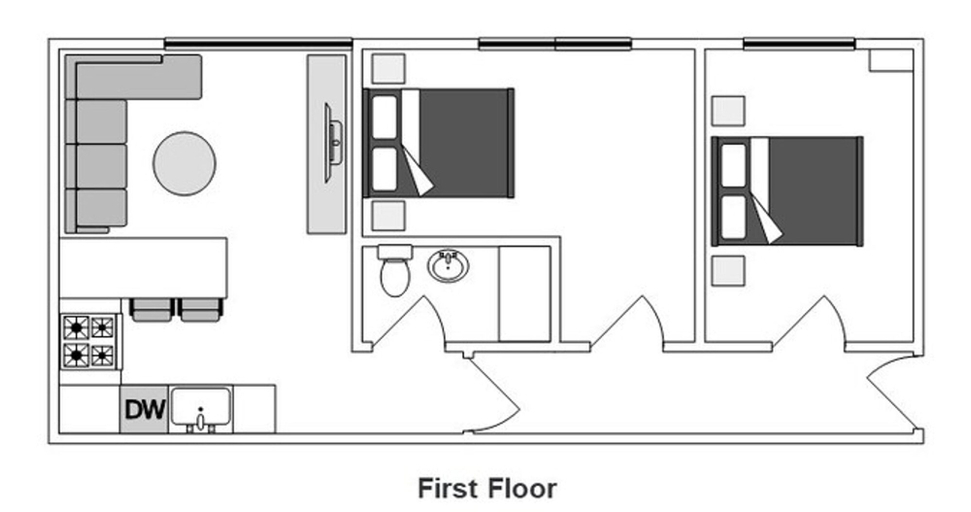 Room 2, Host Stay Routh Walk, North Yorkshire