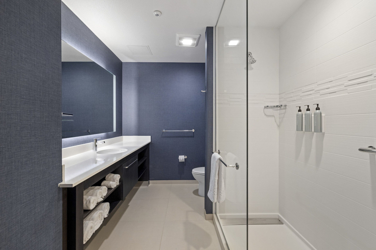 Bathroom, Residence Inn by Marriott Lodi Stockton, San Joaquin