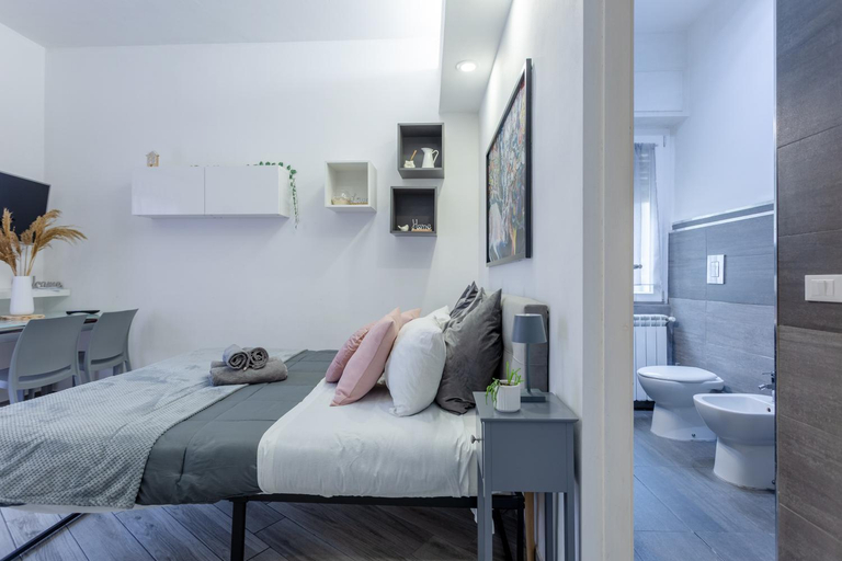 Bedroom 3, Portuense 21 - Private Garden Studio - by Holiday Homes Rome, Rome