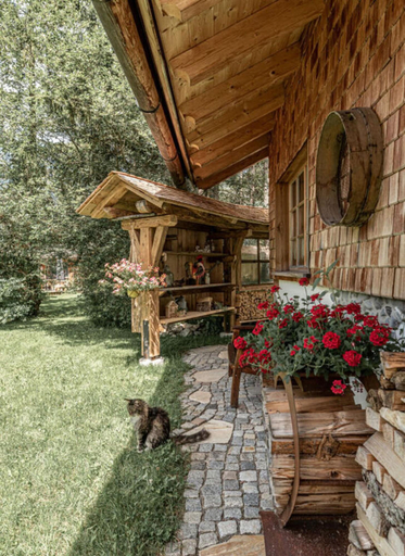 Dining 2, Rustic Holiday Home With Sauna, Reutte