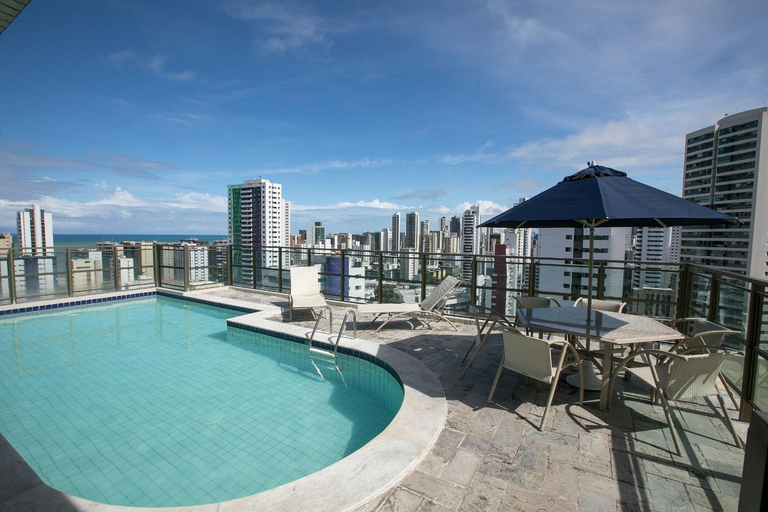 Sport & Beauty 2, Flat Quarto e Sala, 400 metros da Praia de Boa Viagem, com Piscina, Wi-Fi 220Mbps, Recife