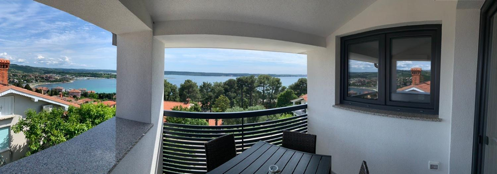 Balcony/terrace 3, Apartments Zakinja Portoroz, Piran