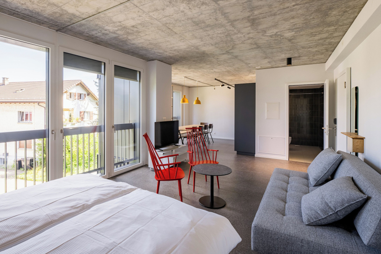 Bedroom 3, Aparthotel Il Momento Bern Expo – Self Check-In Hotel., Bern