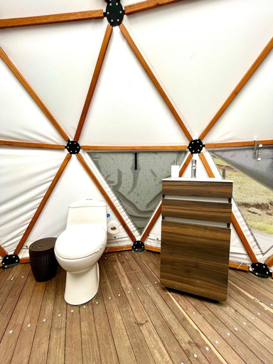 Bathroom, Glamping Spa con vista embalse de Tominé, Guatavita