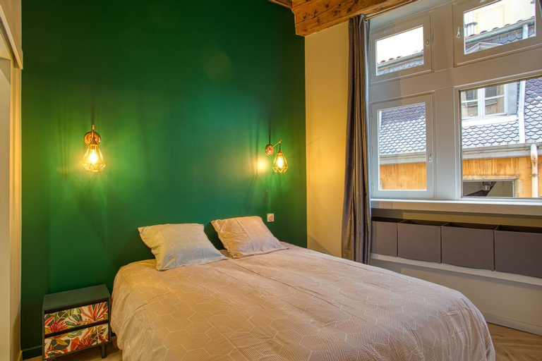 Bedroom 2, Standing, elegance, appartement d'architecte, Rhône
