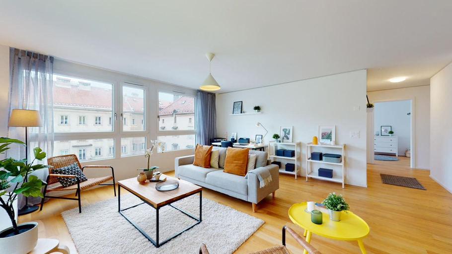 Bedroom 2, Sublime contemporary apartment in the city centre, La Chaux-de-Fonds