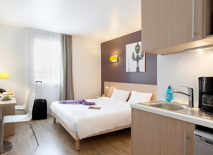 Bedroom, Adagio Access Paris la Villette Aparthotel, Paris
