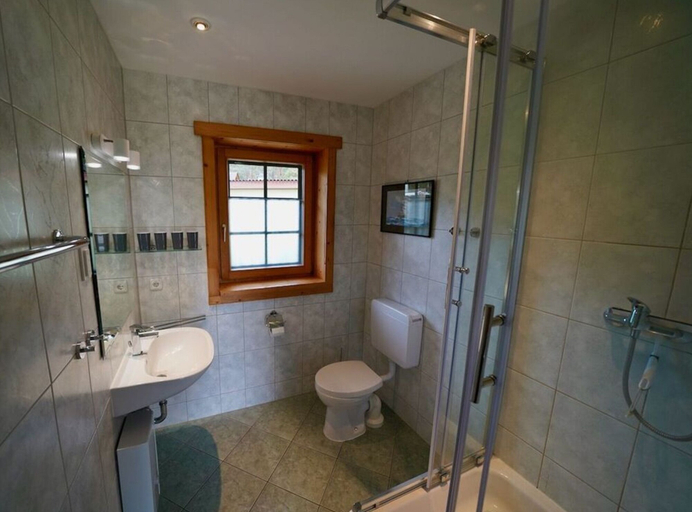 Bathroom, Blockhaus Fleesensee, Mecklenburgische Seenplatte