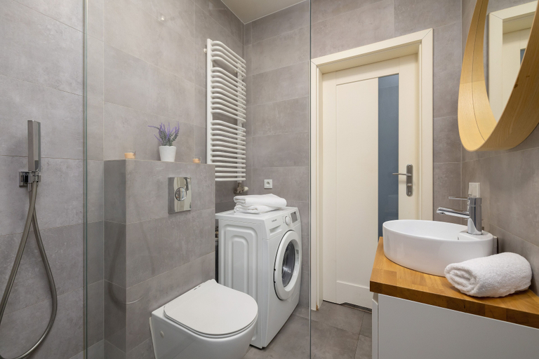 Bathroom 4, Dietla Apartment With A/C by Renters, Kraków City