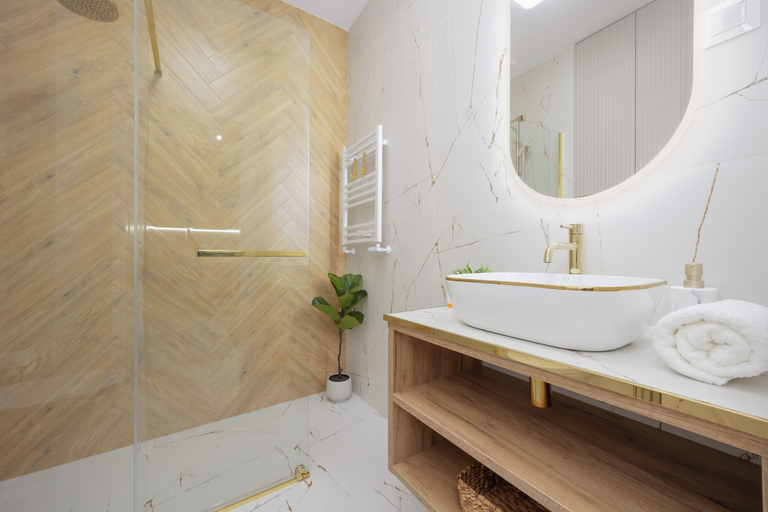 Bathroom 4, Grójecka Apartment by Renters, Warsaw