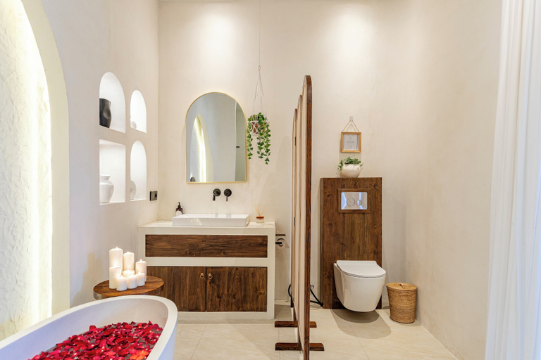 Bathroom 2, OriVista Luxe 1BR Designer Pool Villa in Canggu, Badung