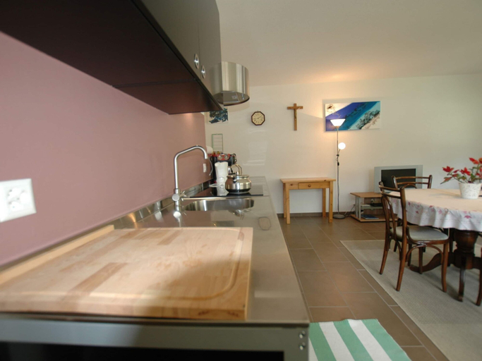Food & Drinks, Apartment in Blatten with Mountain Views Open Kitchen, West Raron