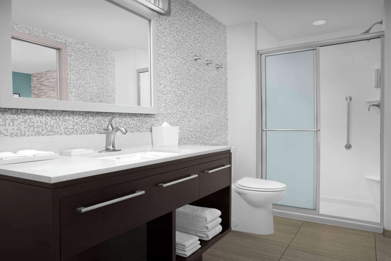 Bathroom 5, Home2 Suites by Hilton Pittsburgh / McCandless, PA, Allegheny