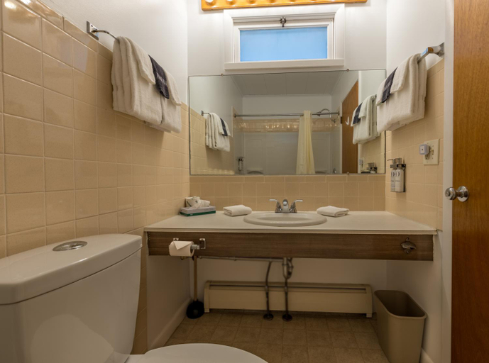 Bathroom 1, The Grayhaven Motel, Tompkins