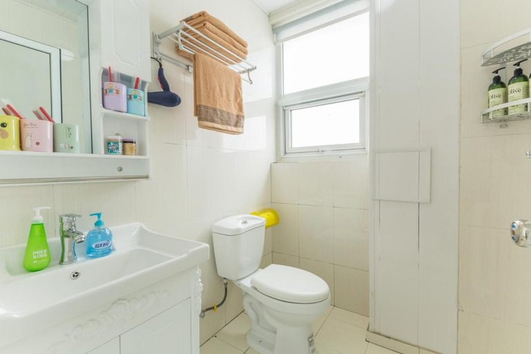 Bathroom, The air villa: five high-rise air courtyards - the third bathing beach, the mountain and the sky, th, Rizhao