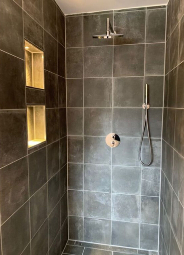 Bathroom 3, Ferienwohnung 2 mit Sauna Ferienhaus Poppenhausen, Fulda
