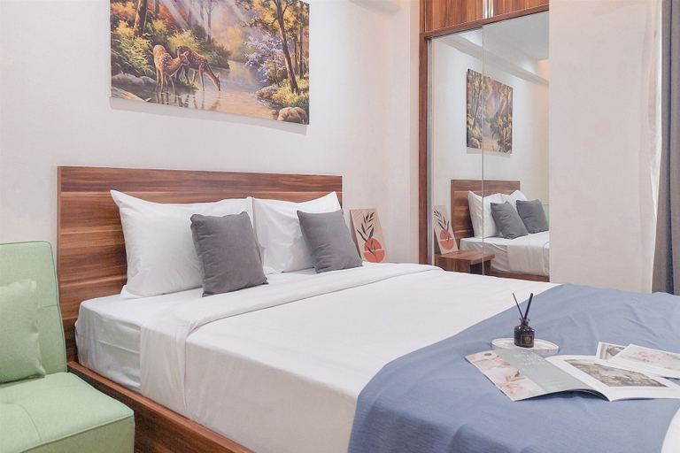 Bedroom 3, Comfy And Homey Studio At Sky View Apartment, South Tangerang