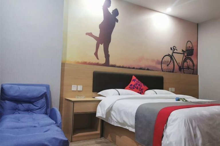 Bedroom 3, Junyi Chain Hotel (Tianmen baoan palza Store), Tianmen