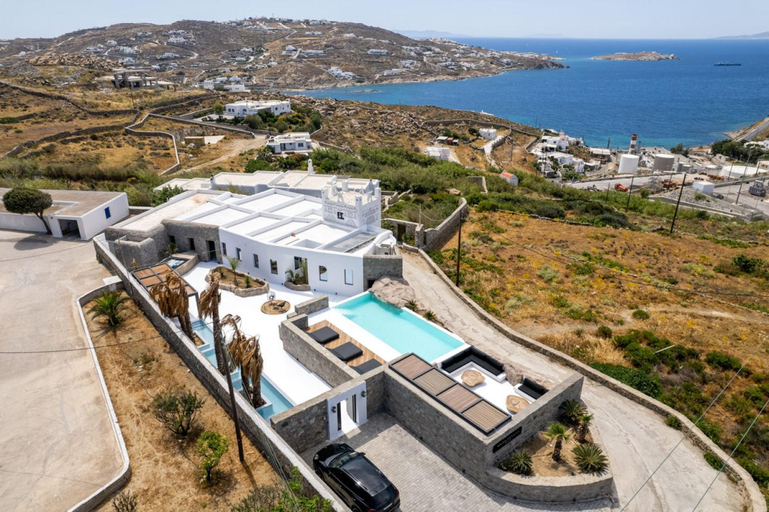 Exterior & Views 2, Mykonos Town Black Villa with Cave Heated Pool, South Aegean