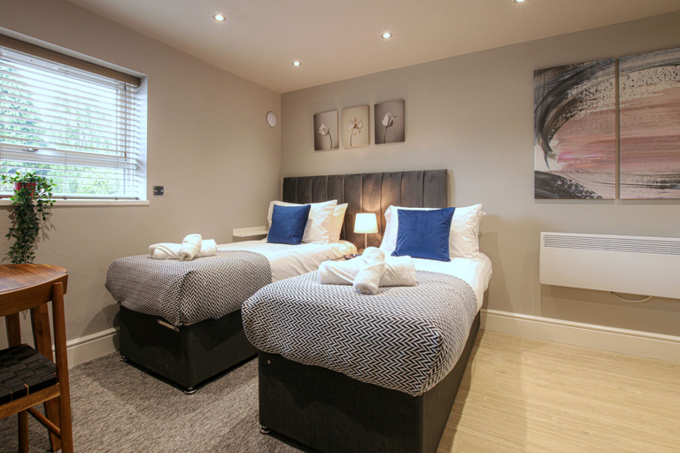 Bedroom 2, The Ironworks Aparthotel, Telford and Wrekin