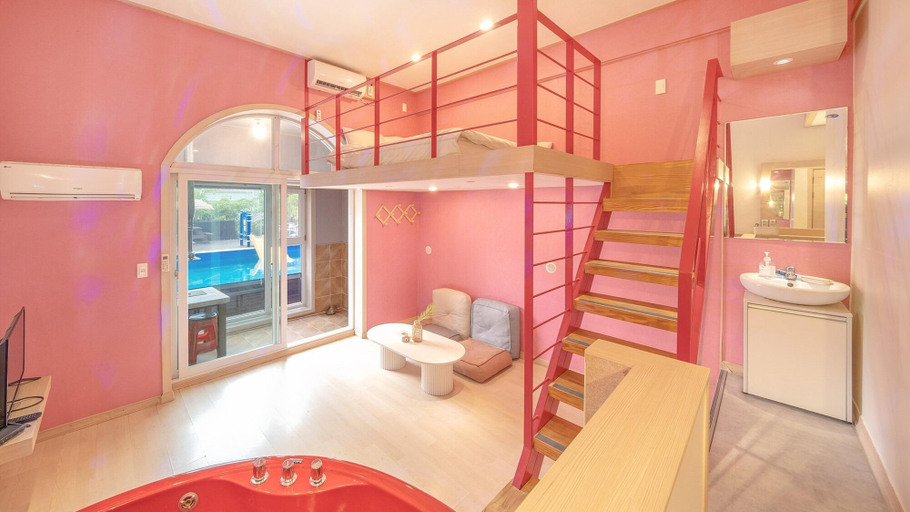 Bathroom 3, Gapyeong Amante Kids Spa Pension, Chuncheon