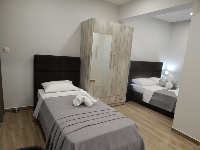 Bedroom 3, Nioplias Luxury Apartments Pefkohori, Central Macedonia