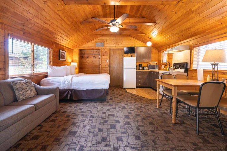 Bedroom 2, Castle Mountain Chalets, Division No. 15