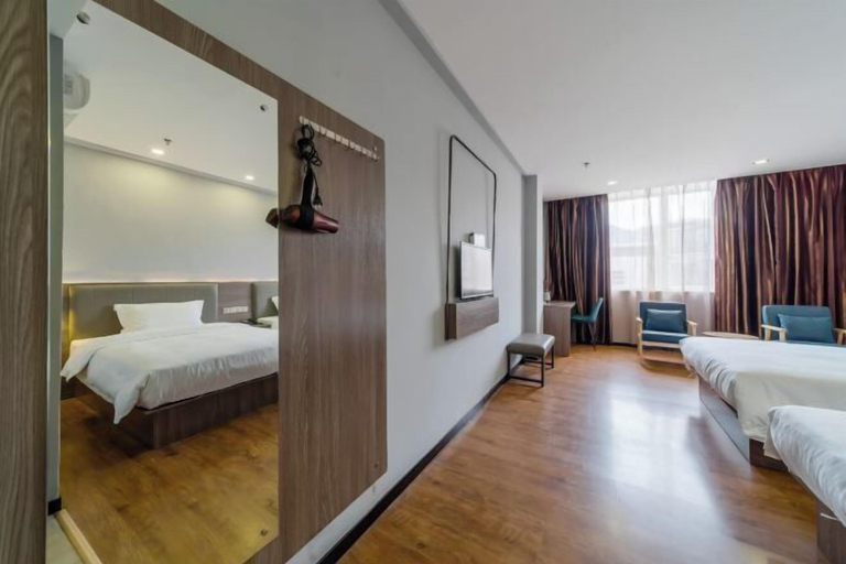 Bedroom 3, Youpai Hotel (Zhongshan Hot Spring Sanxiang Branch), Zhongshan