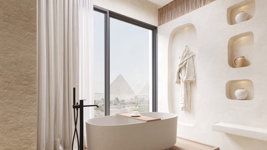 Bathroom 3, Kove Hotel By The Pyramids, New Cairo City