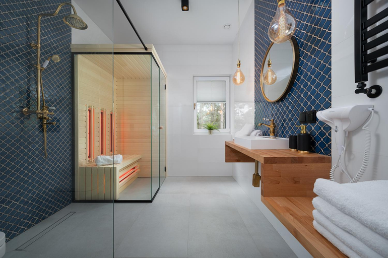 Bathroom 4, House Garden&Spa-Dom nad morzem z Sauna i Jacuzzy, Puck