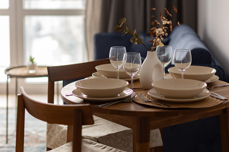 Food & Drinks, Modern Apartment With Balcony by Renters, Warsaw