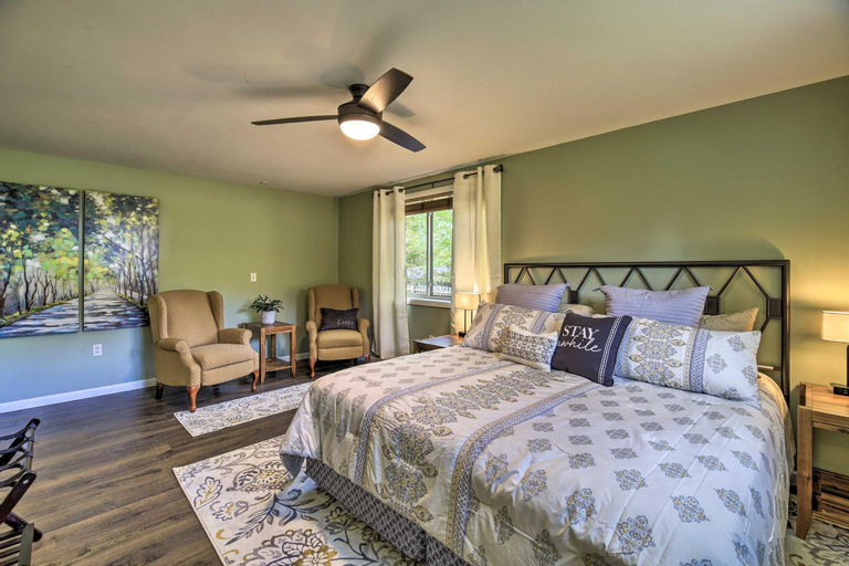 Bedroom 2, Updated Ranch-Style Home with Scenic Deck, Pond, Sullivan
